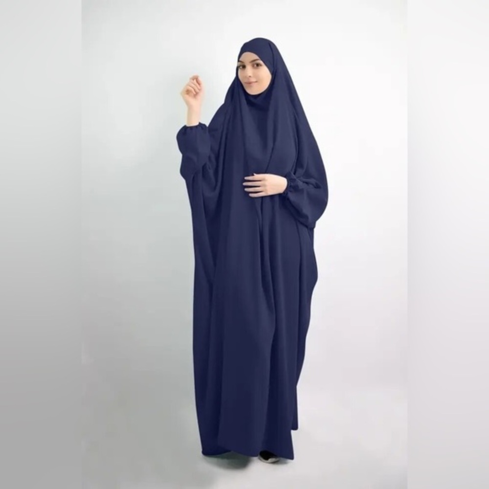 One piece overhead khimar abaya dress Muslim prayer dress Islamic hajj umrah